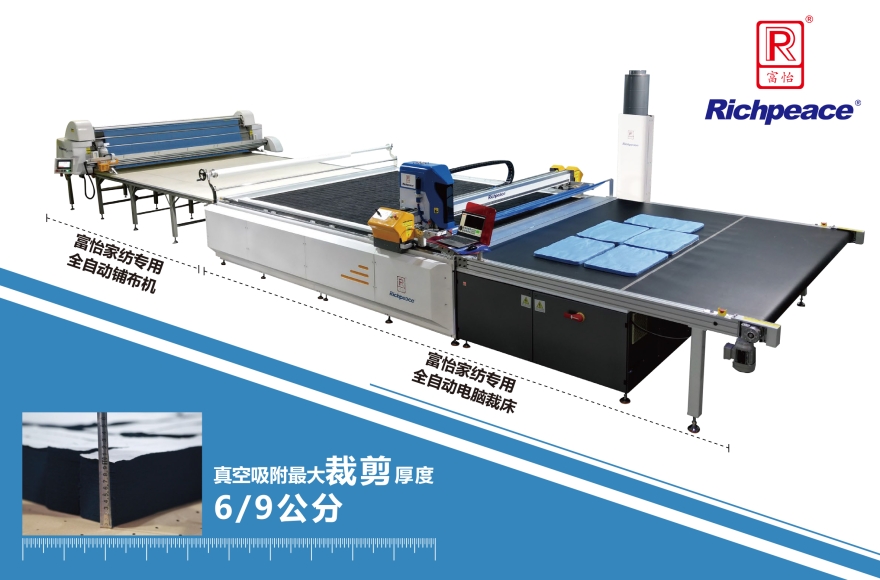 富怡家纺专用全自动裁剪生产线